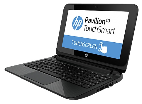 HP PAVILION 10 TouchSmart 10-e010sr (A4 1200 1000 Mhz/10.1"/1366x768/2.0Gb/500Gb/DVD нет/Wi-Fi/Bluetooth/Win 8 64)