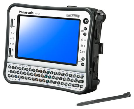 Panasonic TOUGHBOOK CF-U1 (Atom Z520 1330 Mhz/5.6"/1024x600/1024Mb/16Gb/DVD нет/Bluetooth/Win Vista Business)
