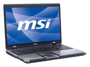 MSI CR600 (Pentium Dual-Core T4500 2300 Mhz/16"/1366x768/2048Mb/320Gb/DVD-RW/Wi-Fi/Linux)