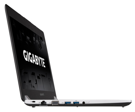 GIGABYTE P34G (Core i7 4700HQ 2400 Mhz/14"/1920x1080/8Gb/256Gb/DVD нет/Wi-Fi/Bluetooth/Win 8 64)