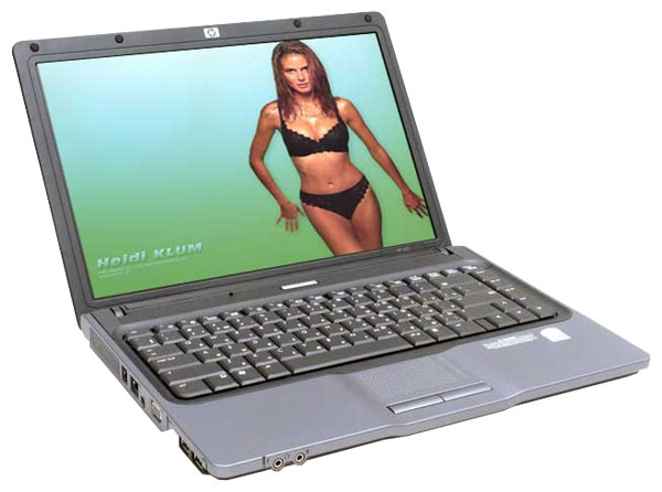HP 500 (Pentium M 740 1730 Mhz/14.0"/1280x768/512Mb/60.0Gb/DVD-RW/Wi-Fi/WinXP Home)