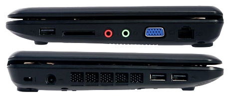 RoverBook NEO U100 (Atom N270 1600 Mhz/10.2"/1024x600/1024Mb/160.0Gb/DVD нет/Wi-Fi/Bluetooth/WinXP Home)
