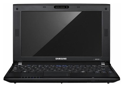 Samsung N120 (Atom N270 1600 Mhz/10.1"/1024x600/1024Mb/160.0Gb/DVD нет/Wi-Fi/Bluetooth/WinXP Home)