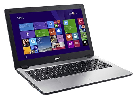 Acer ASPIRE V3-574G-570W (Core i5 5200U 2200 MHz/15.6"/1366x768/6.0Gb/1000Gb/DVD-RW/NVIDIA GeForce 940M/Wi-Fi/Win 8 64)