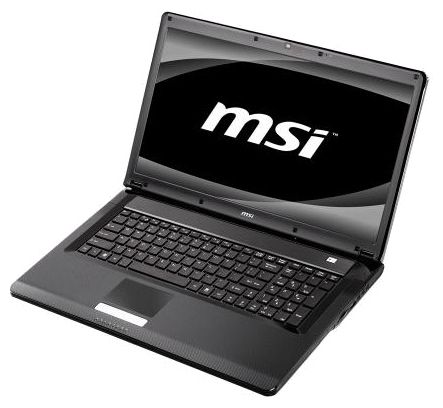 MSI CX705MX (Pentium T4500 2300 Mhz/17.3"/1600x900/3072Mb/500Gb/DVD-RW/Wi-Fi/DOS)