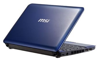 MSI Wind U135 (Atom N450 1660 Mhz/10"/1024x600/1024Mb/160Gb/DVD нет/Wi-Fi/Bluetooth/WinXP Home)