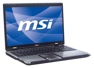 MSI CX500 (Pentium T4500 2300 Mhz/15.6"/1366x768/3072Mb/320.0Gb/DVD-RW/Wi-Fi/Win 7 HB)