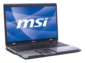 MSI CR500 (Pentium Dual-Core T4500 2300 Mhz/15.6"/1366x768/2048Mb/320Gb/DVD-RW/Wi-Fi/Win 7 HB)