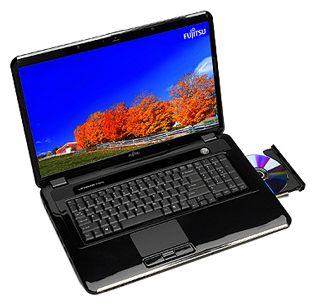 Fujitsu LIFEBOOK NH570 (Pentium P6100 2000 Mhz/18.4"/1680x945/2048Mb/320Gb/DVD-RW/Wi-Fi/Bluetooth/DOS)