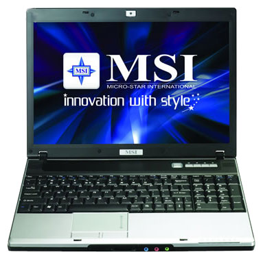 MSI EX600 (Core 2 Duo T8100 2100 Mhz/15.4"/1280x800/2048Mb/250Gb/DVD-RW/Wi-Fi/Bluetooth/Win Vista HP)