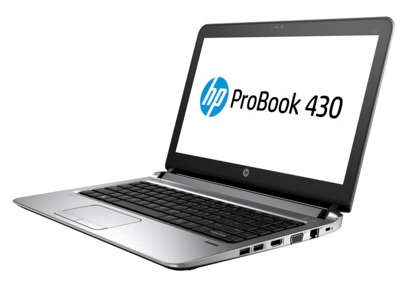 HP ProBook 430 G3 (P4N76EA) (Core i3 6100U 2300 MHz/13.3"/1366x768/4.0Gb/500Gb/DVD нет/Intel HD Graphics 520/Wi-Fi/Bluetooth/3G/EDGE/GPRS/Win 7 Pro 64)