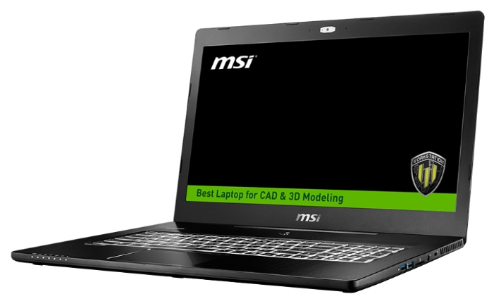 MSI Ноутбук MSI WS72 6QI (Intel Core i5 6300HQ 2300 MHz/17.3"/1920x1080/8.0Gb/1000Gb/DVD нет/NVIDIA Quadro M1000M/Wi-Fi/Bluetooth/Win 10 Pro)