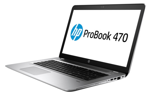 HP ProBook 470 G4 (W6R38AV) (Intel Core i5 7200U 2500 MHz/17.3"/1920x1080/8Gb/256Gb SSD/DVD-RW/NVIDIA GeForce 930MX/Wi-Fi/Bluetooth/DOS)