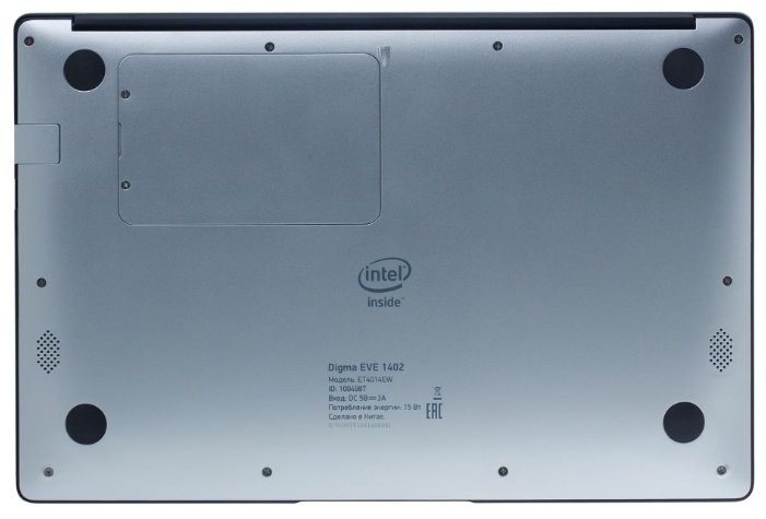 Digma Ноутбук Digma EVE 1402 (Intel Atom x5 Z8350 1440 MHz/14.1"/1366x768/4Gb/32Gb SSD/DVD нет/Intel HD Graphics 400/Wi-Fi/Bluetooth/Windows 10 Home)