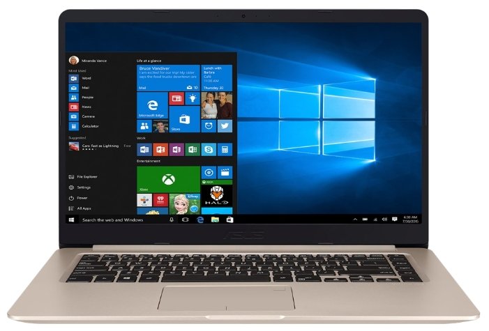 ASUS Ноутбук ASUS VivoBook S15 S510UN (Intel Core i3 7100U 2400 MHz/15.6"/1920x1080/6Gb/1000Gb HDD/DVD нет/NVIDIA GeForce MX150/Wi-Fi/Bluetooth/Windows 10 Home)