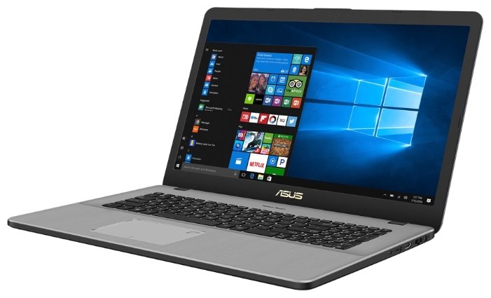 ASUS Ноутбук ASUS VivoBook Pro 17 N705UD (Intel Core i7 8550U 1800 MHz/17.3"/1920x1080/12Gb/1128Gb HDD+SSD/DVD нет/NVIDIA GeForce GTX 1050/Wi-Fi/Bluetooth/Windows 10 Home)
