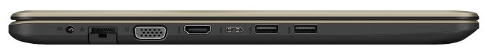 ASUS Ноутбук ASUS VivoBook 15 X542UR (Intel Core i5 7200U 2500 MHz/15.6"/1366x768/4Gb/500Gb HDD/DVD нет/NVIDIA GeForce 930MX/Wi-Fi/Bluetooth/Windows 10 Pro)