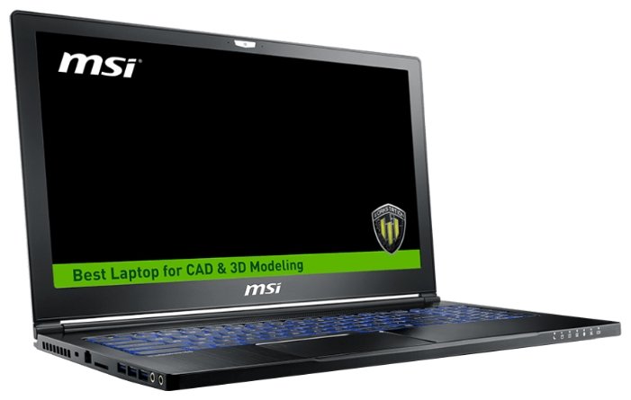 MSI Ноутбук MSI WS63 7RK (Intel Core i7 7700HQ 2800 MHz/15.6"/1920x1080/32Gb/1128Gb HDD+SSD/DVD нет/NVIDIA Quadro P3000/Wi-Fi/Bluetooth/Win 10 Pro)
