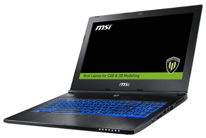 MSI Ноутбук MSI WS60 6QJ (Intel Core i7 6700HQ 2600 MHz/15.6"/3840x2160/16Gb/1256Gb HDD+SSD/DVD нет/NVIDIA Quadro M2000M/Wi-Fi/Bluetooth/Win 10 Pro)