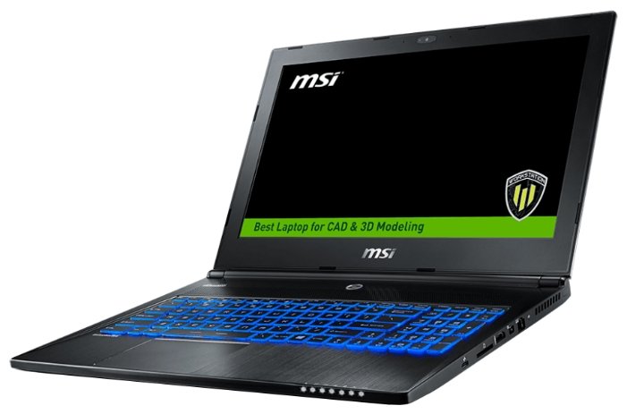 MSI Ноутбук MSI WS60 7RJ (Intel Core i7 7700HQ 2800 MHz/15.6"/3840x2160/16Gb/1256Gb HDD+SSD/DVD нет/NVIDIA Quadro M2200/Wi-Fi/Bluetooth/Windows 10 Pro)