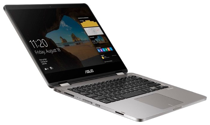ASUS Ноутбук ASUS VivoBook Flip 14 TP401NA (Intel Pentium N4200 1100 MHz/14"/1920x1080/4GB/128GB SSD/DVD нет/Intel HD Graphics 505/Wi-Fi/Bluetooth/Windows 10 Home)
