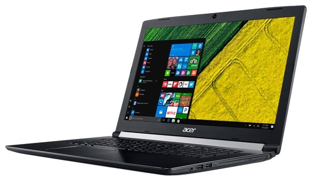 Acer Ноутбук Acer ASPIRE 5 (A517-51G-810T) (Intel Core i7 8550U 1800 MHz/17.3"/1920x1080/12Gb/1128Gb HDD+SSD/DVD нет/NVIDIA GeForce MX150/Wi-Fi/Bluetooth/Windows 10 Home)