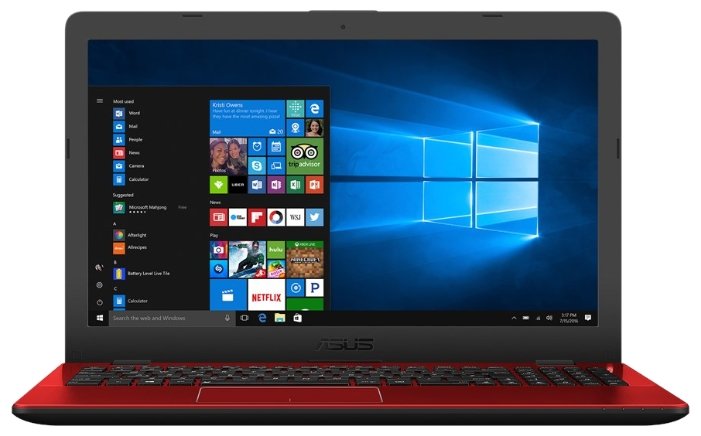ASUS Ноутбук ASUS VivoBook 15 X542UF (Intel Core i3 7100U 2400 MHz/15.6"/1920x1080/4GB/500GB HDD/DVD нет/NVIDIA GeForce MX130/Wi-Fi/Bluetooth/Windows 10 Home)