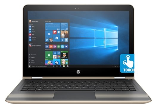 HP Ноутбук HP PAVILION 13-u104ur x360 (Intel Core i3 7100U 2400 MHz/13.3"/1920x1080/8Gb/508Gb HDD+SSD Cache/DVD нет/Intel HD Graphics 620/Wi-Fi/Bluetooth/Windows 10 Home)