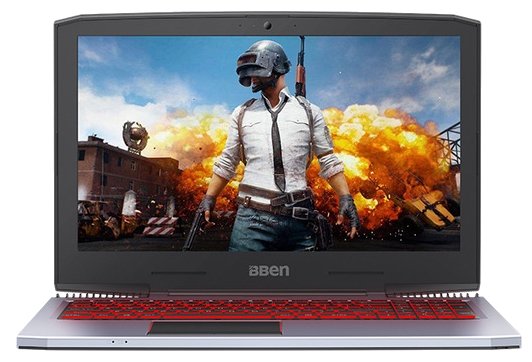 BBEN Ноутбук BBEN G16 (Intel Core i7 7700HQ 2800 MHz/15.6"/1920x1080/16Gb/1256Gb HDD+SSD/DVD нет/NVIDIA GeForce GTX 1060/Wi-Fi/Bluetooth/Windows 10 Pro)