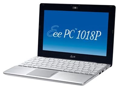ASUS Ноутбук ASUS Eee PC 1018P (Atom N475 1830 Mhz/10.1"/1024x600/2048Mb/250Gb/DVD нет/Wi-Fi/Bluetooth/DOS)