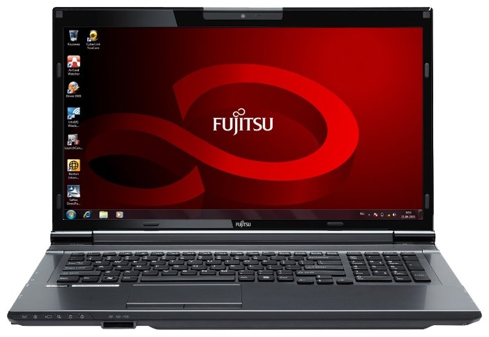 Fujitsu Ноутбук Fujitsu LIFEBOOK NH532 (Core i7 3630QM 2400 Mhz/17.3"/1920x1080/16Gb/1128Gb HDD+SSD/DVD-RW/NVIDIA GeForce GT 640M LE/Wi-Fi/Bluetooth/DOS)