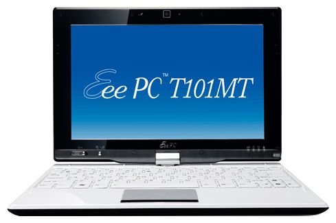 ASUS Ноутбук ASUS Eee PC T101MT (Atom N455 1660 Mhz/10.1"/1024x600/2048Mb/250Gb/DVD нет/Wi-Fi/Win 7 Prof)