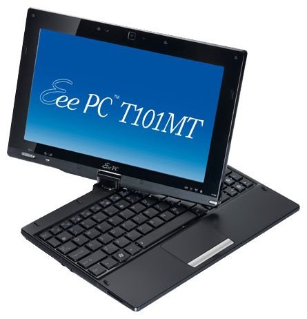 ASUS Ноутбук ASUS Eee PC T101MT (Atom N455 1660 Mhz/10.1"/1024x600/1024Mb/250Gb/DVD нет/Wi-Fi/Win 7 Starter)