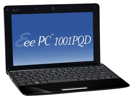 ASUS Ноутбук ASUS Eee PC 1001PQD (Atom N455 1660 Mhz/10.1"/1024x600/1024Mb/320Gb/DVD нет/Wi-Fi/Win 7 Starter)