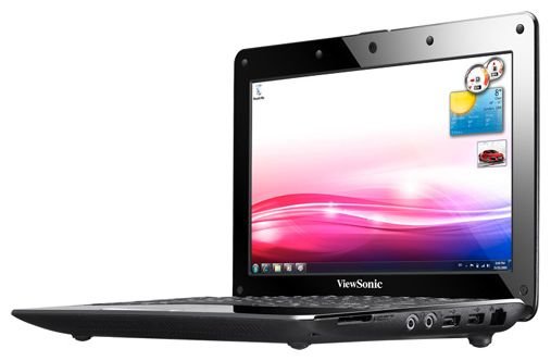 Viewsonic Ноутбук Viewsonic VNB107 (Atom N455 1660 Mhz/10.1"/1024x600/1024Mb/250Gb/DVD нет/Wi-Fi/Win 7 Starter)