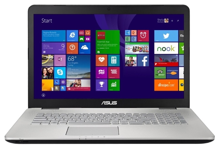 ASUS Ноутбук ASUS N751JX (Core i7 4720HQ 2600 MHz/17.3"/1920x1080/12.0Gb/2000Gb/Blu-Ray/NVIDIA GeForce GTX 950M/Wi-Fi/Bluetooth/Win 8 64)